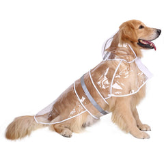 Chaqueta impermeable para perros HDE con capucha y ajuste cómodo.