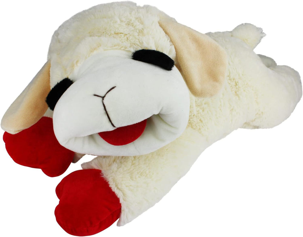 HDP Lambchop, juguete peluche para perro de 24 pulgadas, ideal para abrazar y jugar.
