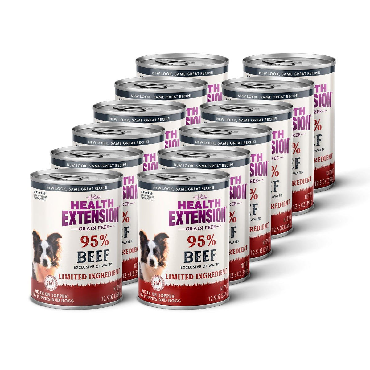 Health Extension 95% Beef en lata, alta proteína para perros.