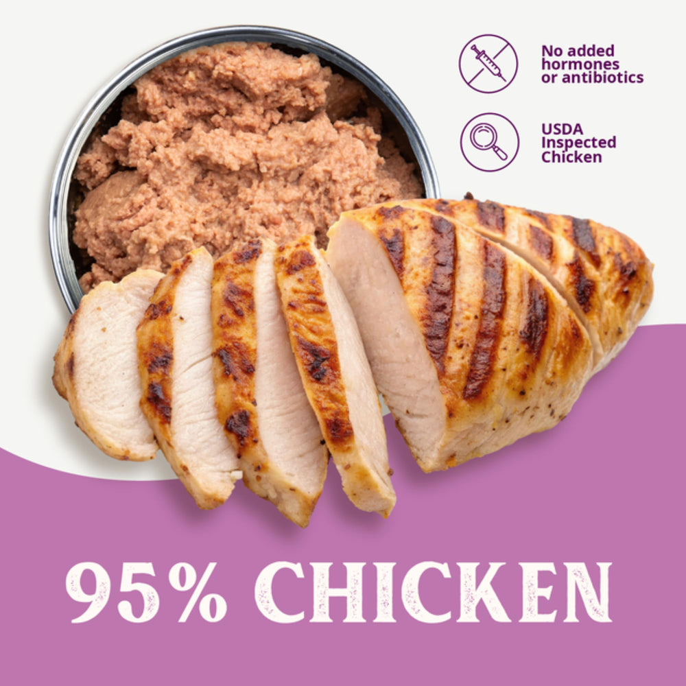 Health Extension 95% pollo, sin hormonas ni antibióticos para una nutrición simple.