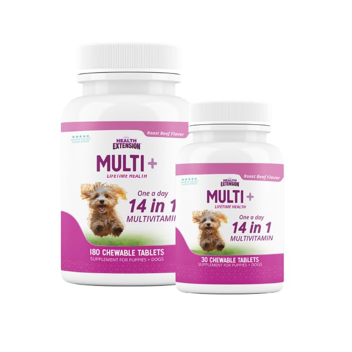 Health Extension dosis diaria para perros, forma masticable conveniente