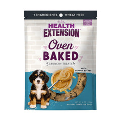 Health Extension galletas perro cacahuete-horno: crujiente recompensa para entrenamiento diario.