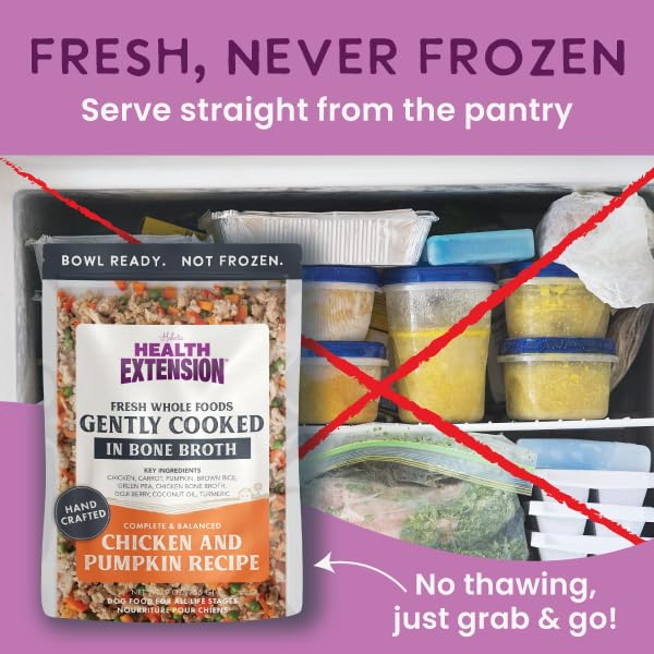 Health Extension Gently Cooked almacenamiento estable a temperatura ambiente, sin congelar