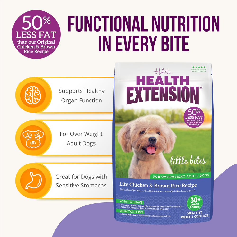 Health Extension Little Bites Lite arroz integral, digestión suave.
