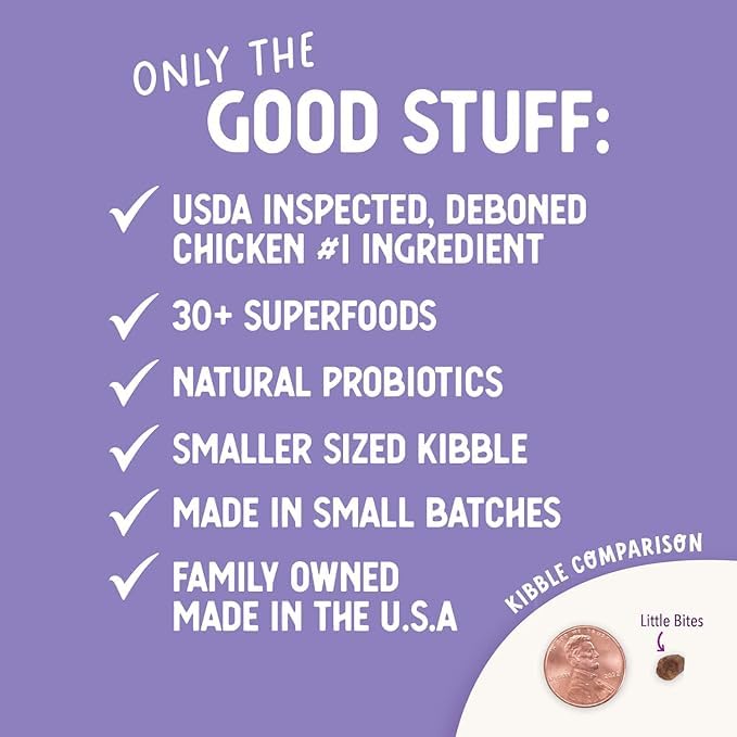 Health Extension Little Bites con probióticos, prebióticos y antioxidantes para la salud digestiva e inmunidad.
