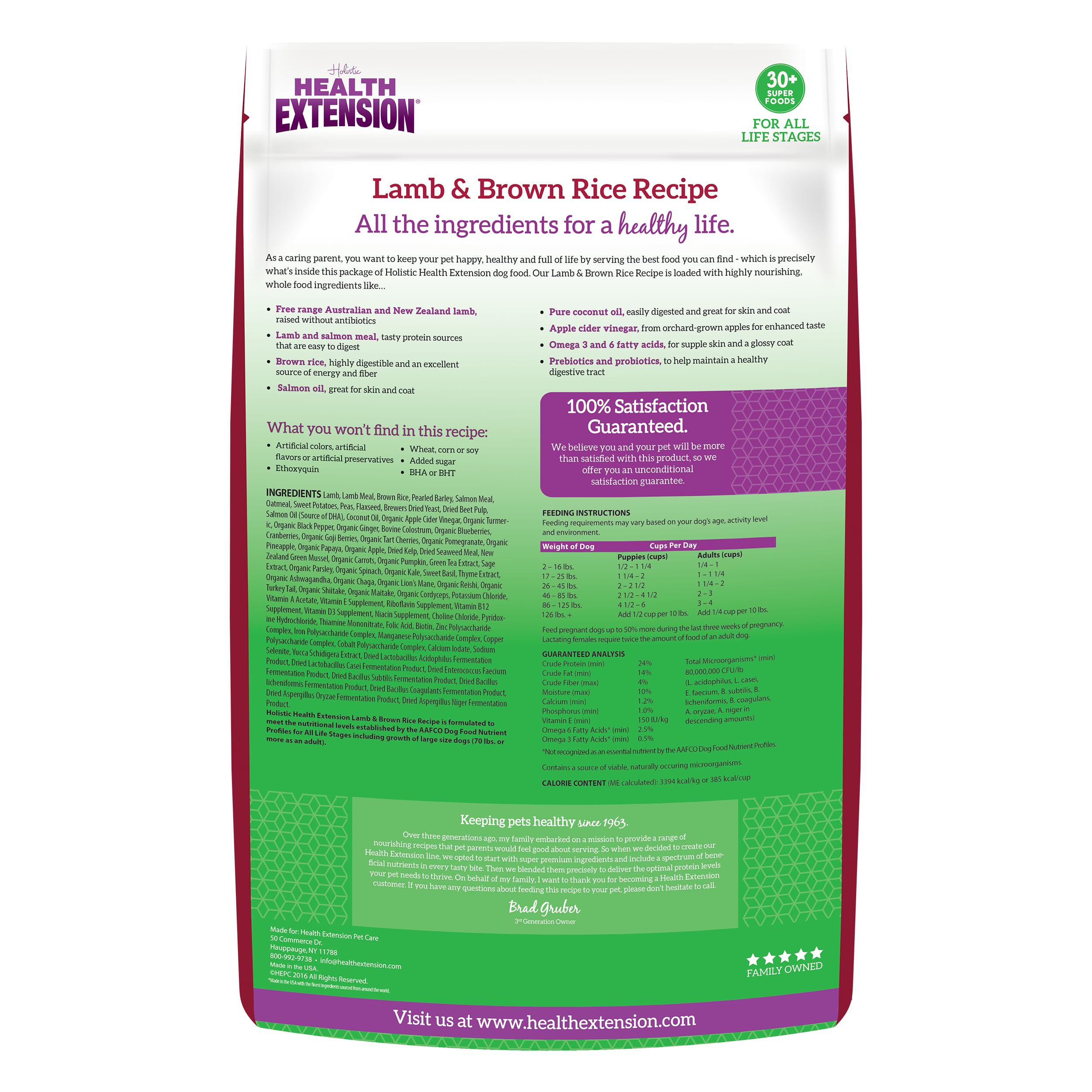 Health Extension probióticos digestivo para perros, apoyo al equilibrio intestinal.