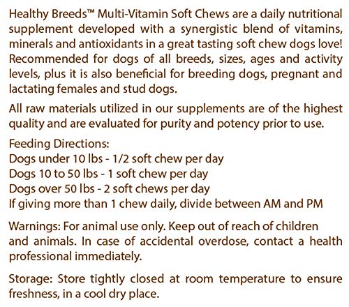 Healthy Breeds multivitamin para perros – schnauzer gigante, beneficios para piel y pelaje