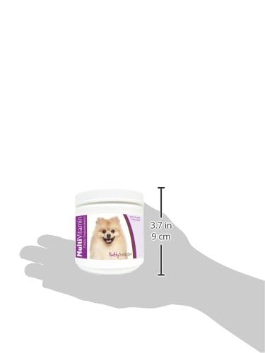Healthy Breeds Pomerania masticables suaves en forma de corazón para piel y pelaje saludables.