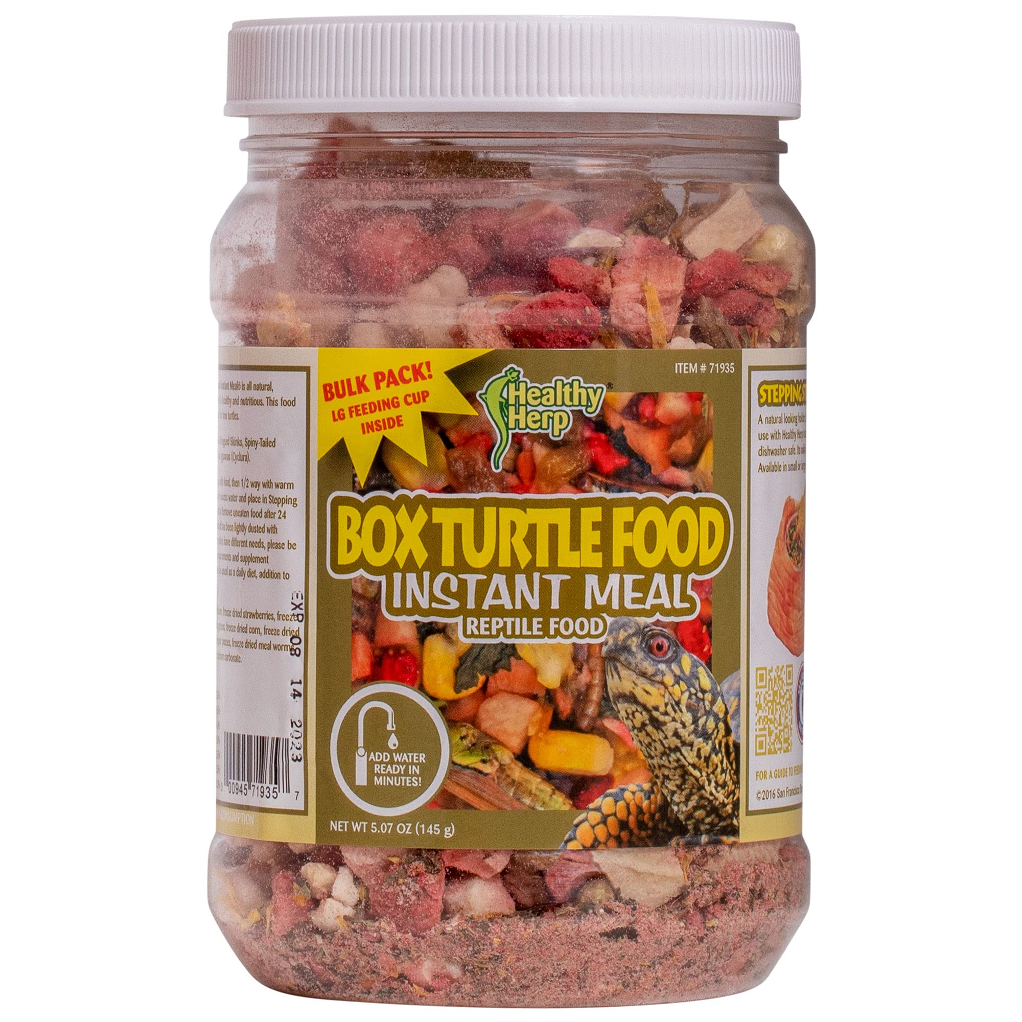Healthy Herp taza alimentacion grande: sirve porciones fáciles para tortugas.