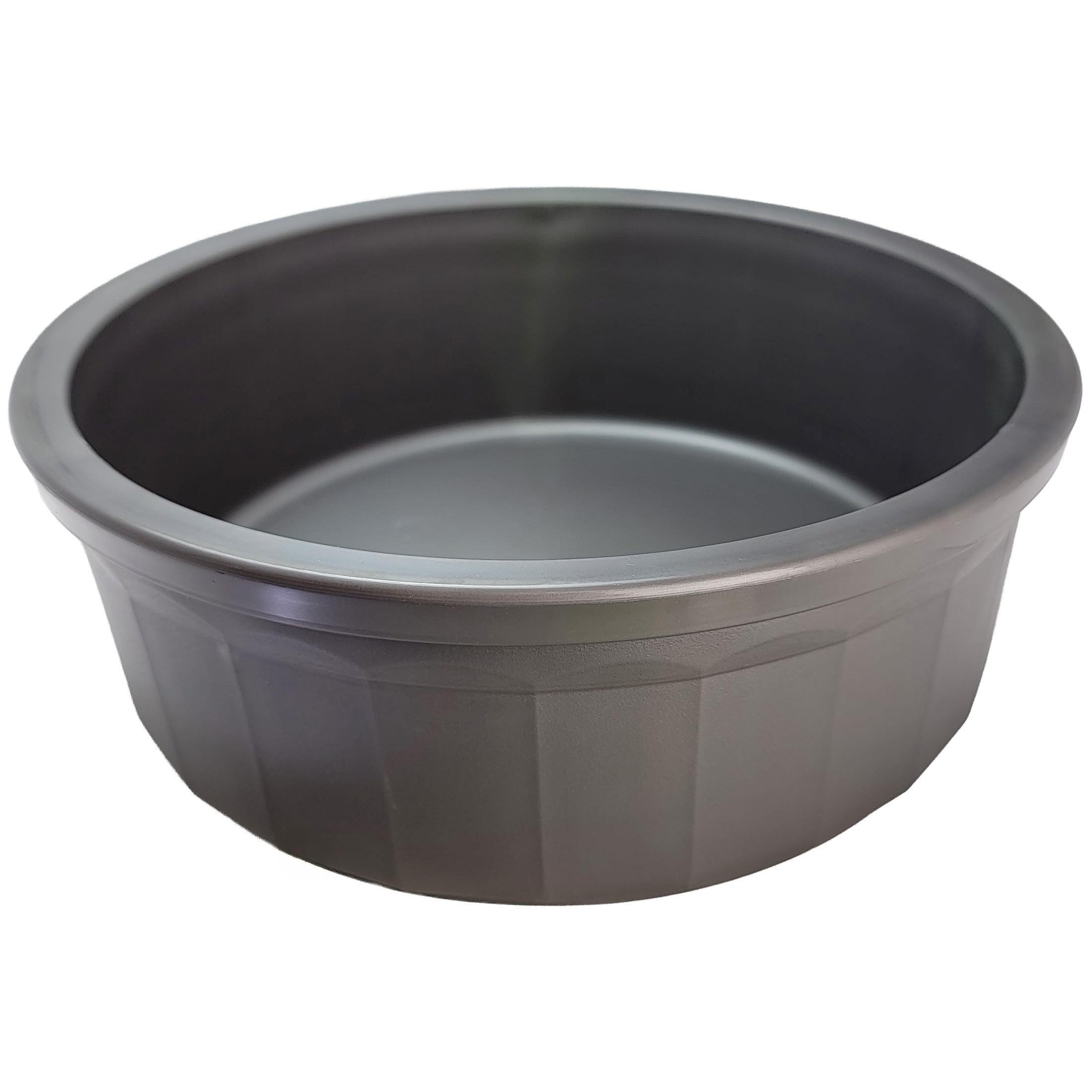 Healthy Surplus Pet Crock Bowl duradera gris, uso diario para comida o agua.