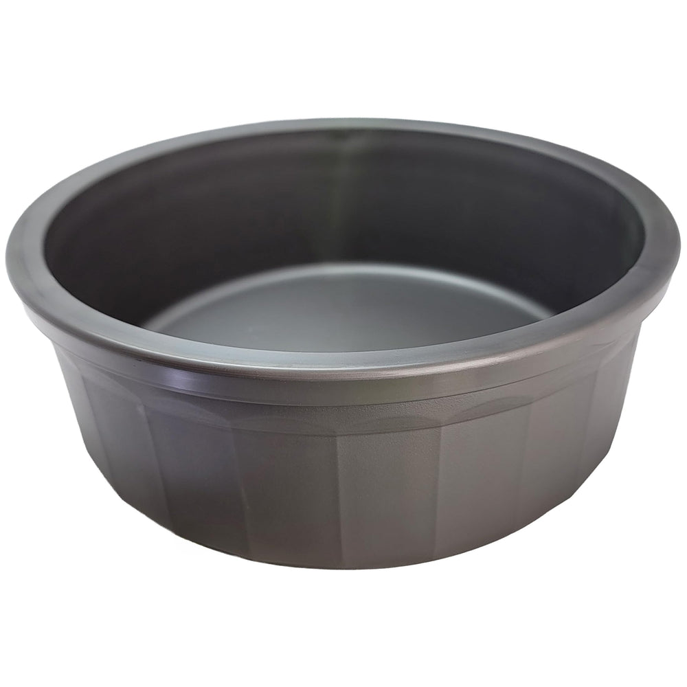 Healthy Surplus Pet Crock Bowl duradera gris, uso diario para comida o agua.