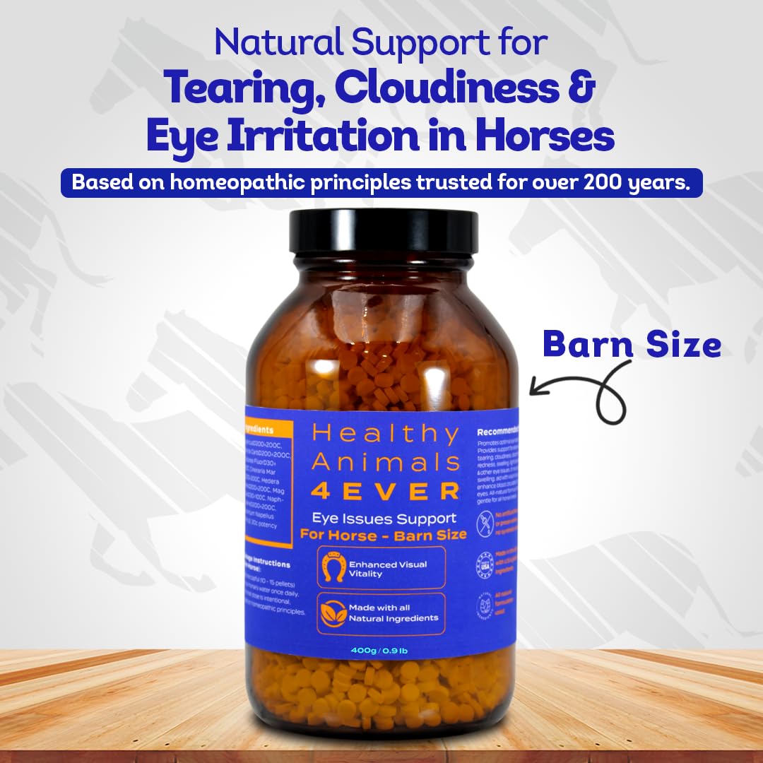 HealthyAnimals4Ever HA4E ojo equino, cuidado de la salud ocular.