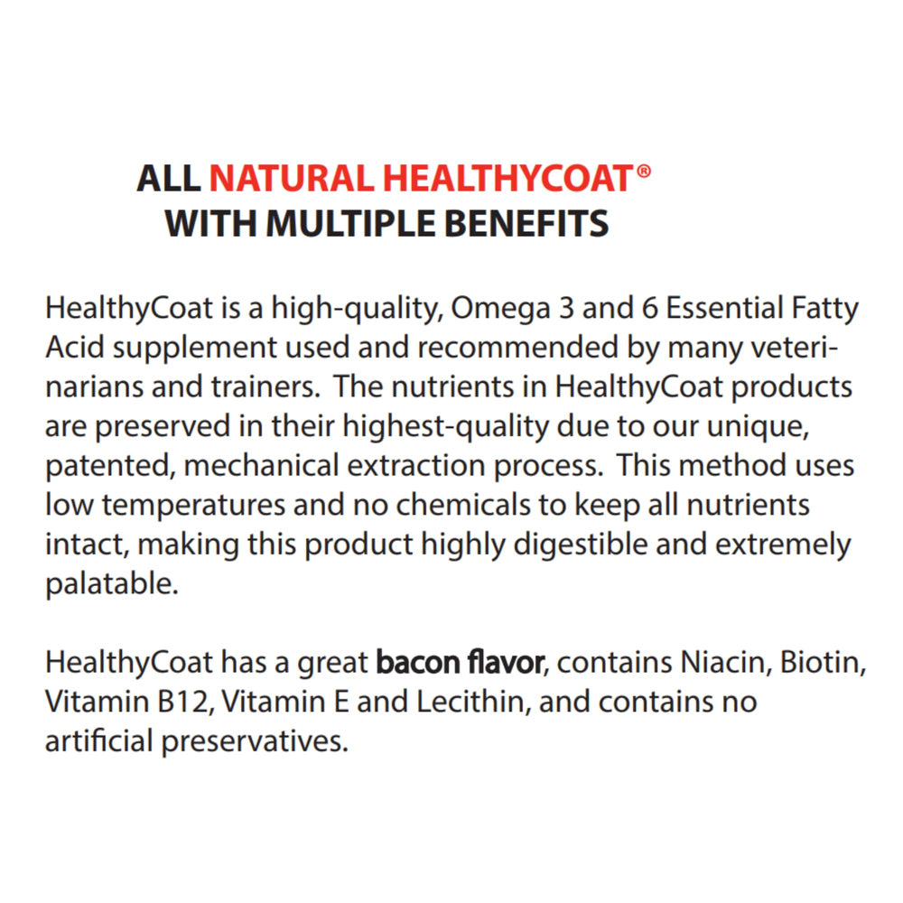 Healthy Coat: fácil de usar, se mezcla en la comida diaria del perro.