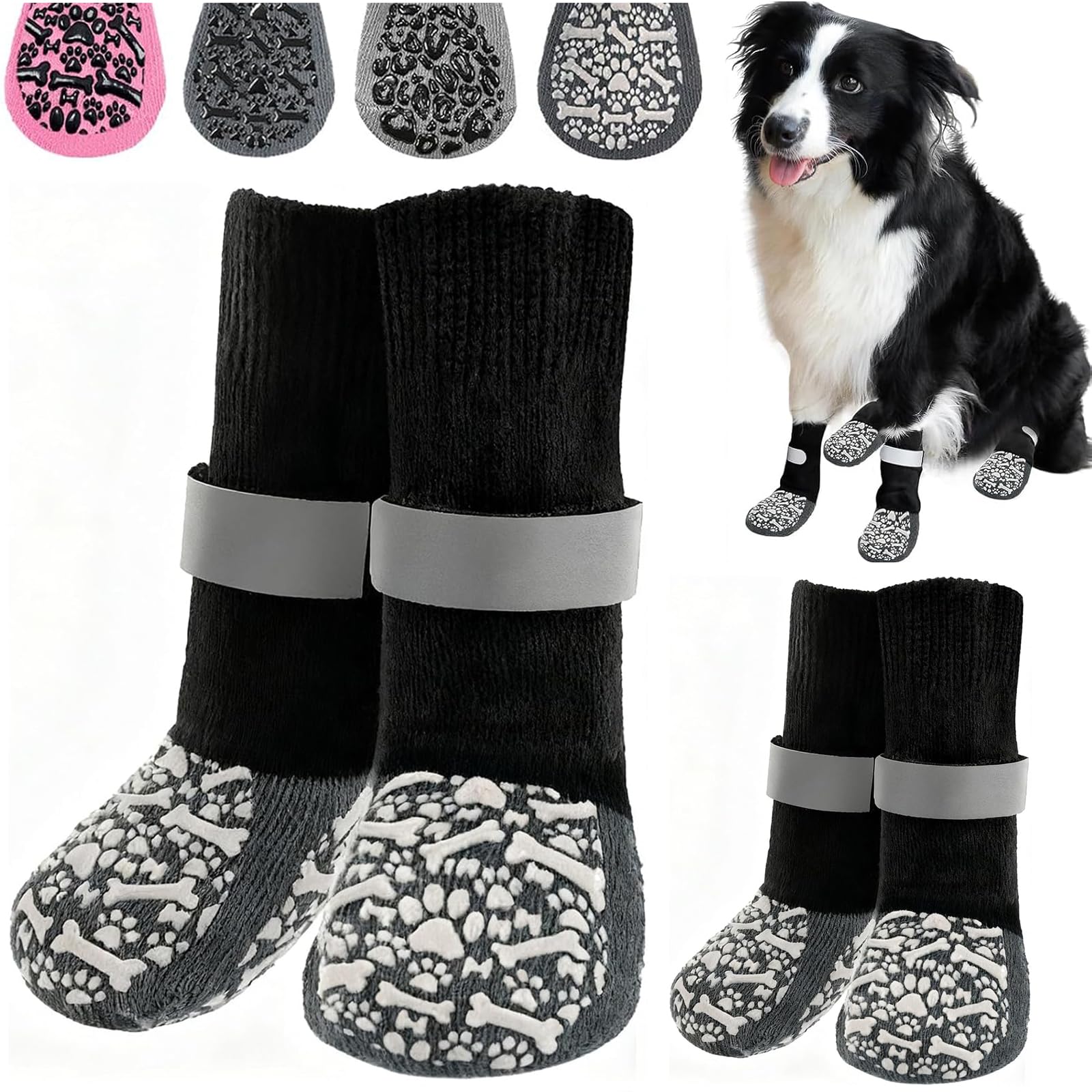 HeavenEye patitas protegidas con protección antideslizante para paseos más seguros.