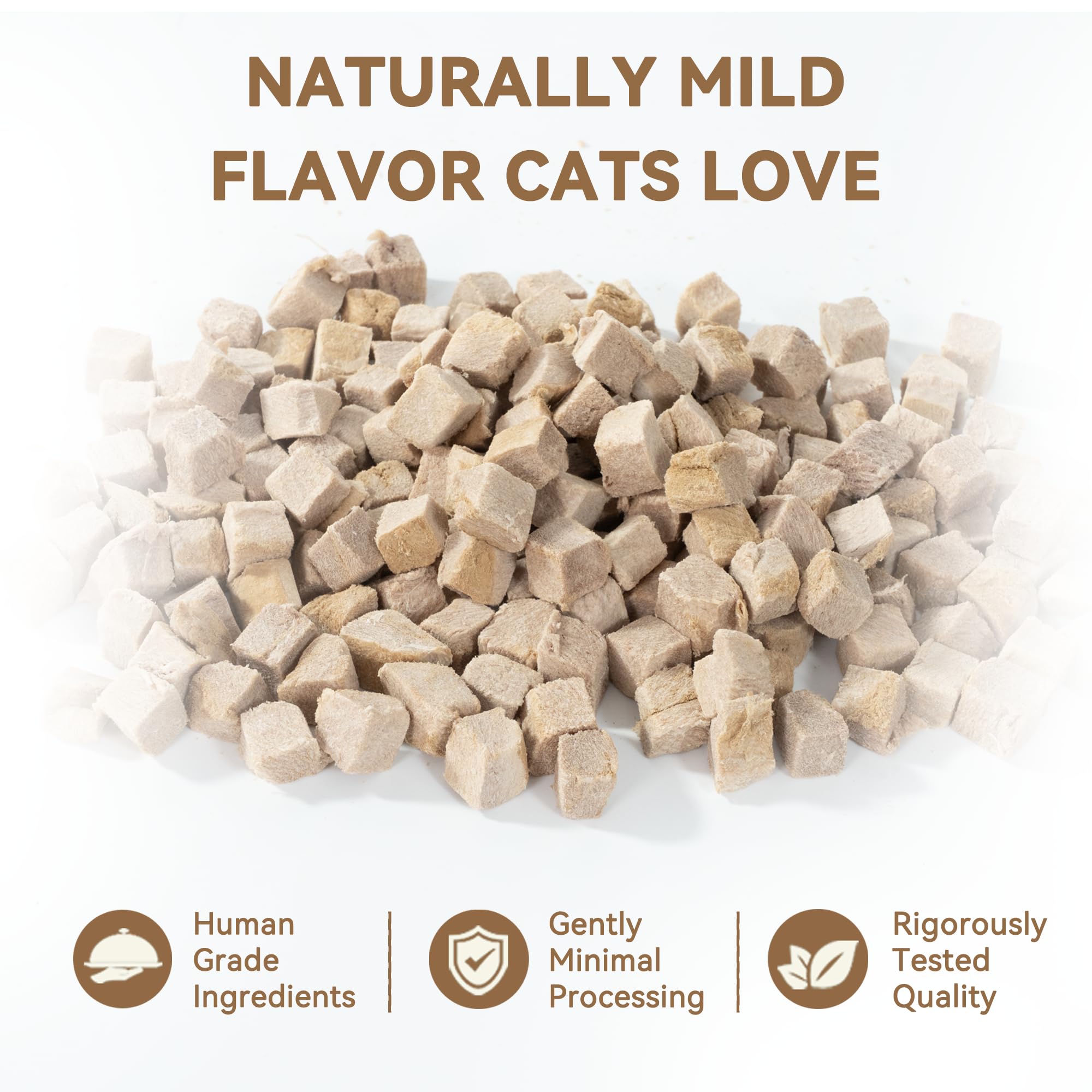Heckin Yum snacks de pato para gatos: premio diario sabroso.