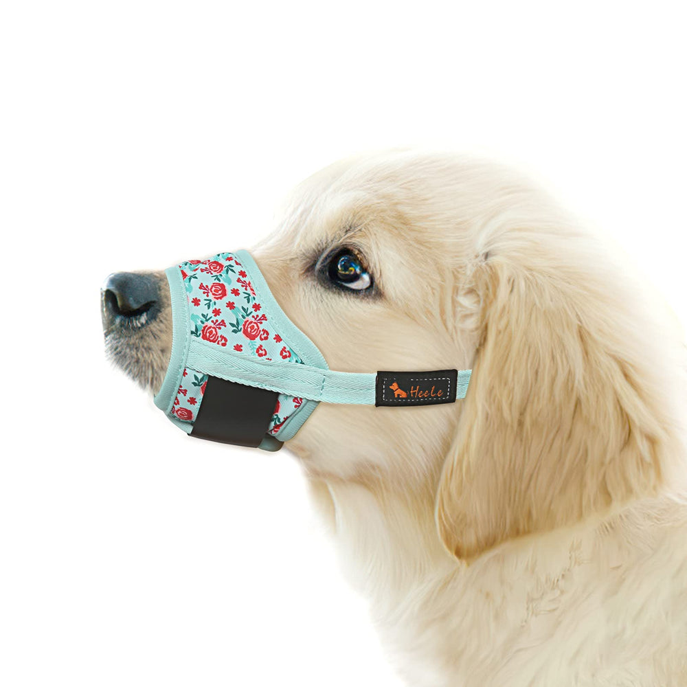 HEELE museau pour chien en nylon doux, maillage respirant.