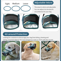 HEELE museau-chien avec ouverture pour boire et respiration facilitées.