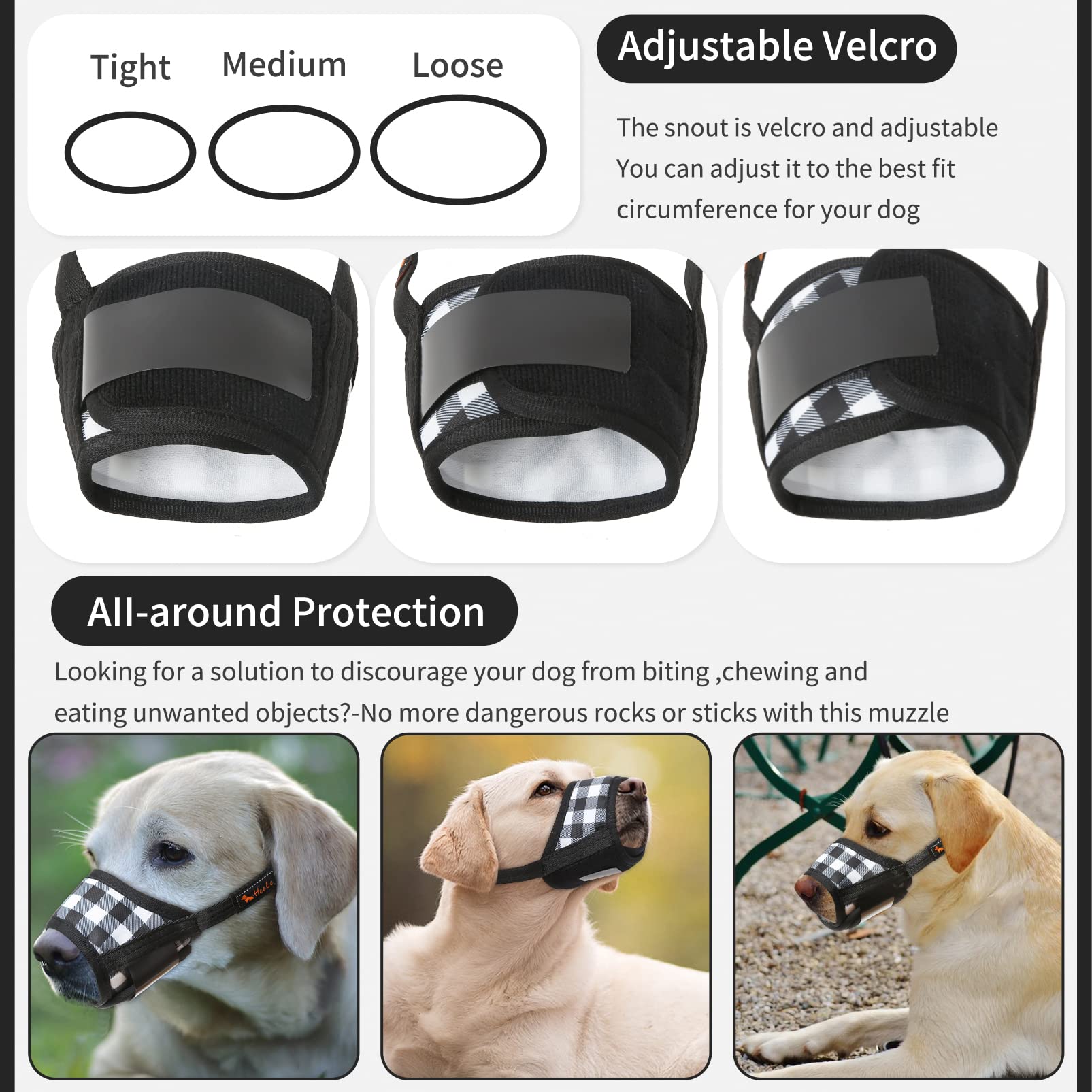 HEELE museliere-chien-design-humain assure une adaptation en douceur et sécurité.
