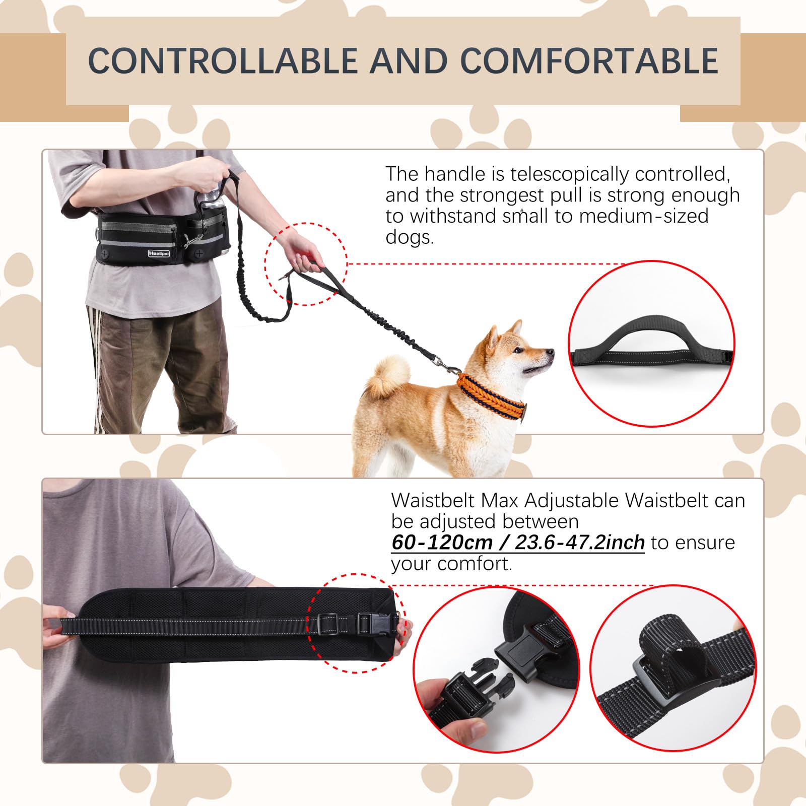 Heellpxi: doble mango para mayor control y entrenamiento