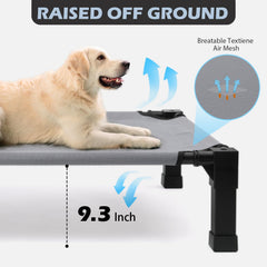 Cama elevada Heeyoo para perro, cot cómodo y transpirable.
