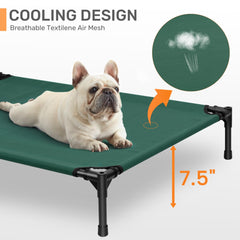 Cama Heeyoo para perro a 7,5 pulgadas de altura para mayor ventilación.