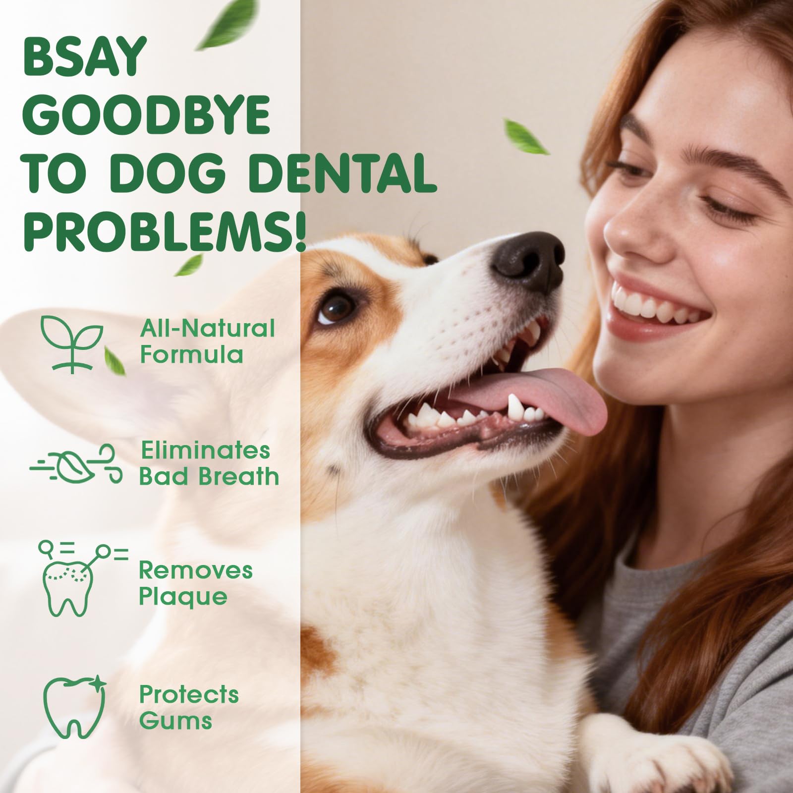 Hemyum polvo dental para gatos, frasco de 78 g, cuidado bucal cómodo