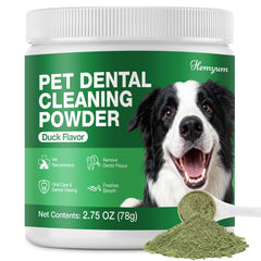 Hemyum polvo dental para perros en frasco de 78 g, aliento más fresco