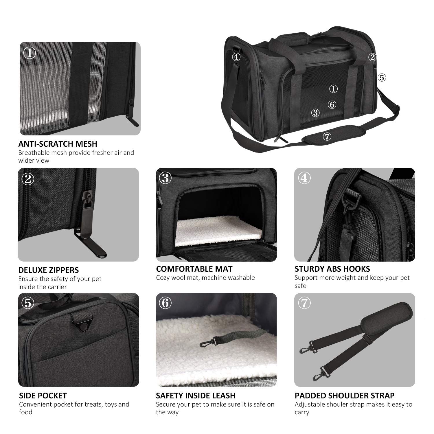 Transportín Henkelion impermeable que protege en exteriores.