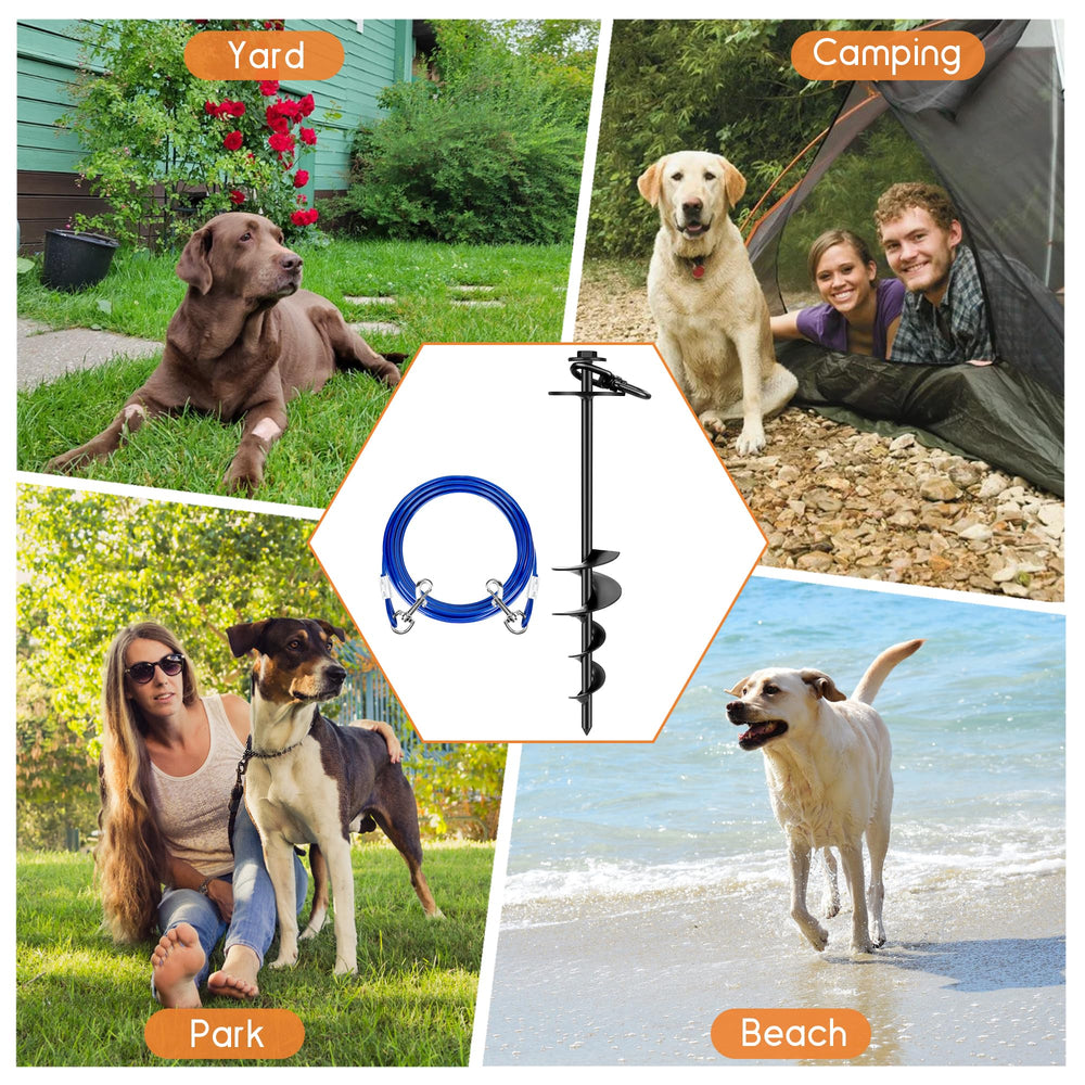 Uso exterior con HEPFLANZE: jardín, playa y camping para mascotas.