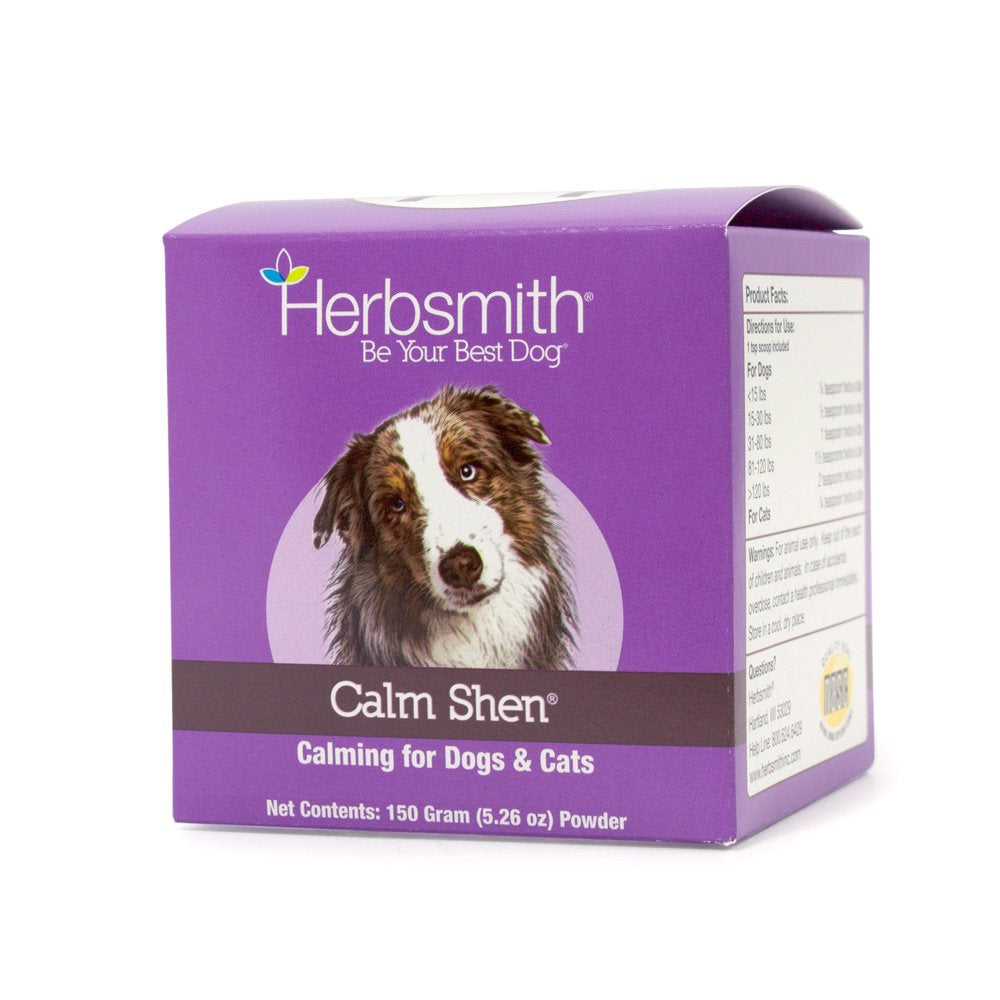 Herbsmith Calm Shen frasco de polvo de 150 g para calma suave en perros y gatos