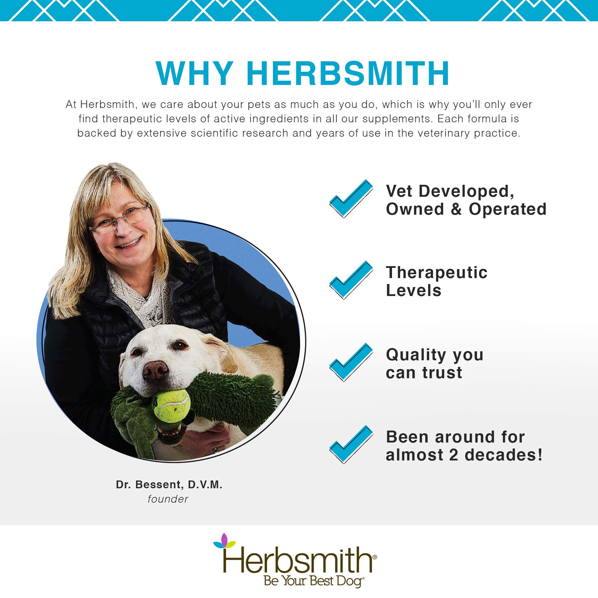 Herbsmith Microflora Plus, beneficios intestinales para perros con gases ocasionales.