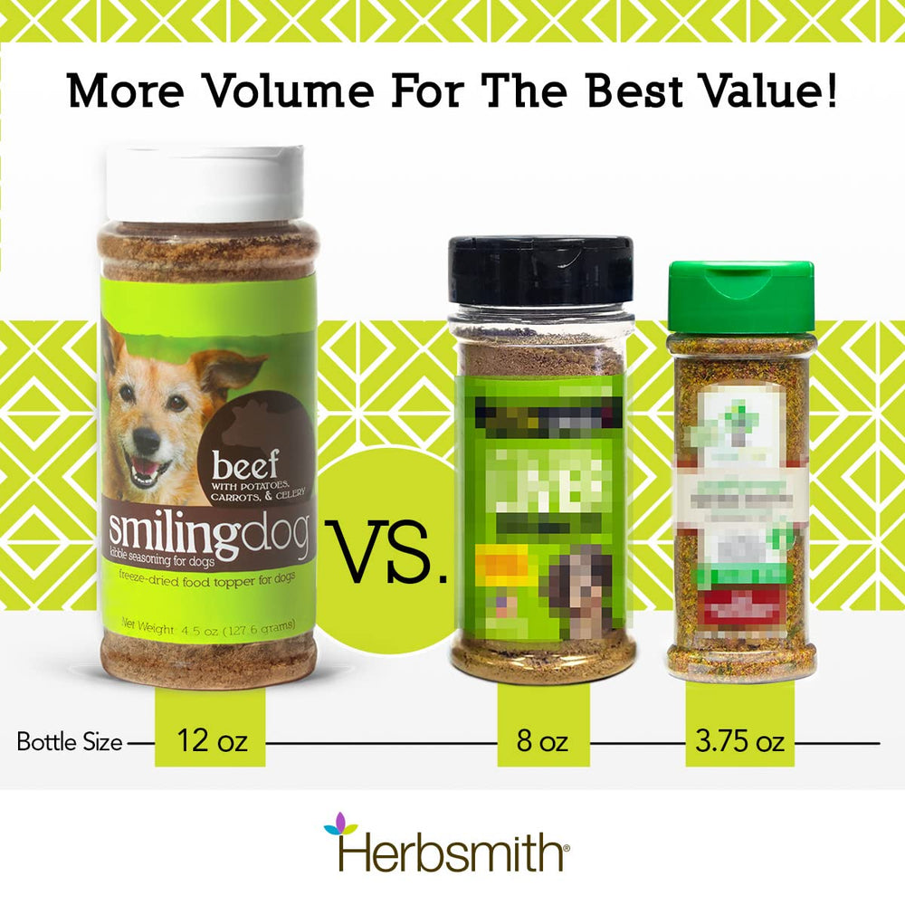 Aroma a pescado de Herbsmith Sazon Kibble que estimula el interés del perro.