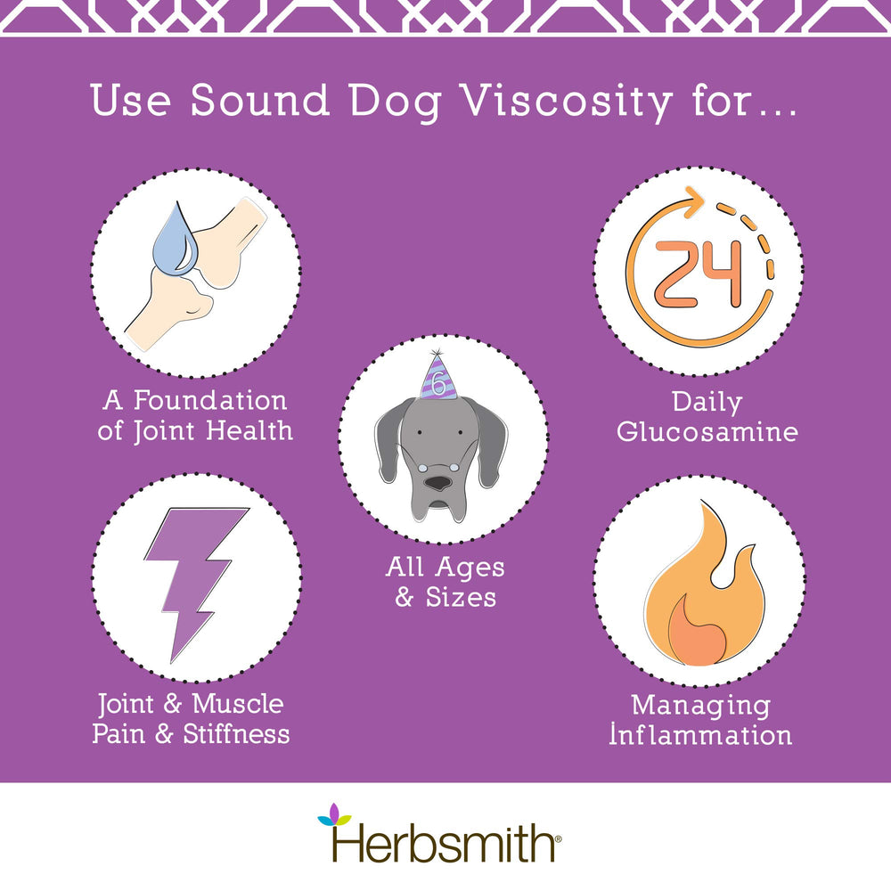 Herbsmith Sound Dog Viscosity envase y caja para fácil almacenamiento