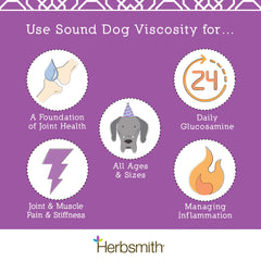Herbsmith Sound Dog Viscosity envase y caja para fácil almacenamiento