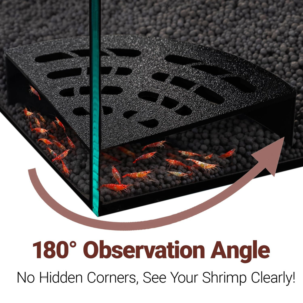 HERPDEN Cueva compacta para tanques rectangulares mejora la vista de los camarones.