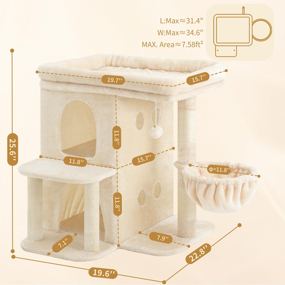 Heybly arbol gato postes de sisal para rascar y ejercitar