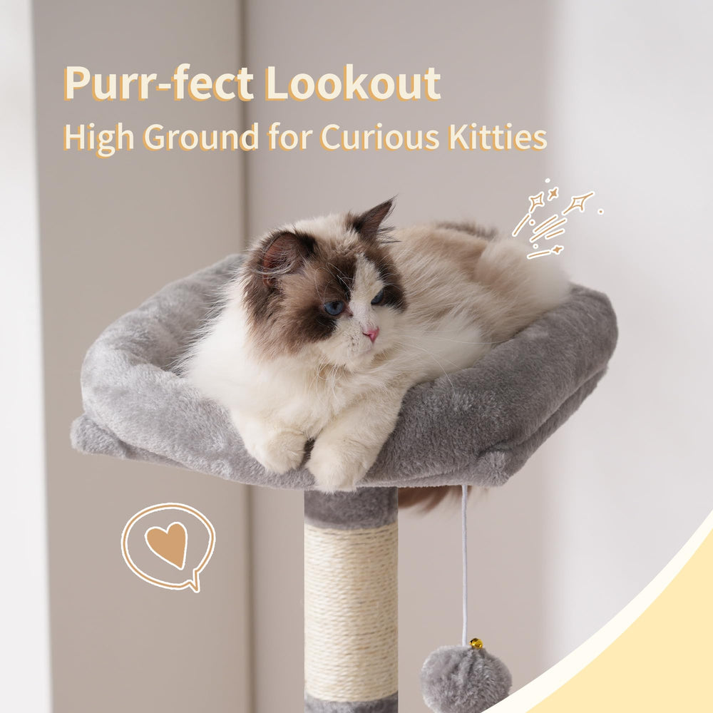 Heybly Arbol para Gatos: hamaca acogedora para descansar tras jugar.