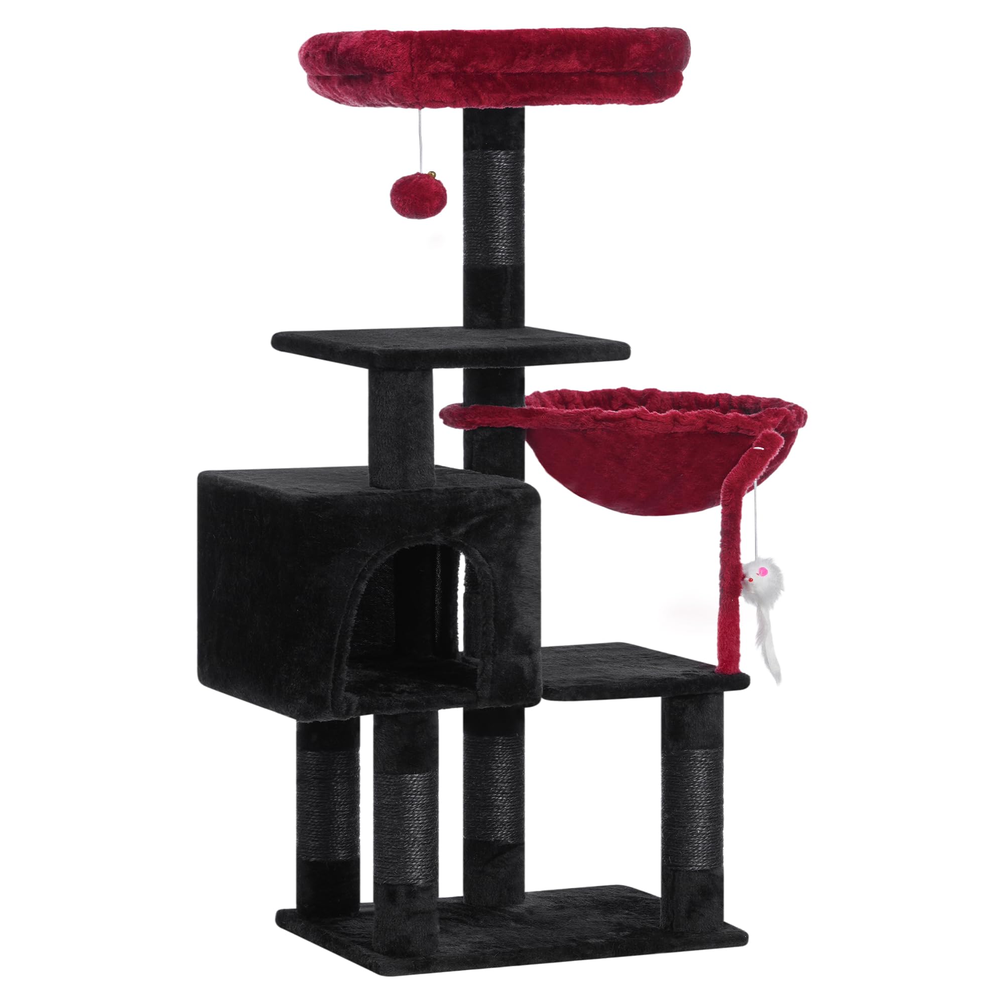 Heybly base arbol gatos estable: estructura sólida para juego seguro