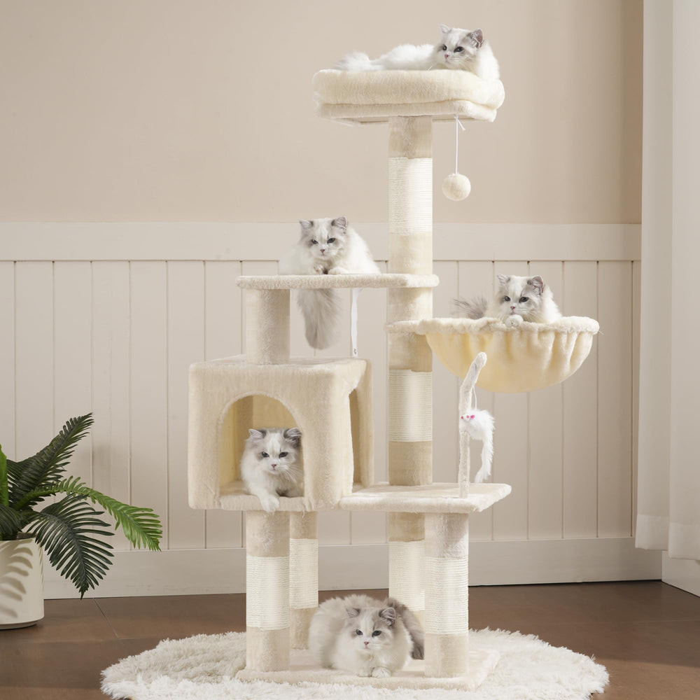 Heybly cat-tree refugio-caja: espacio privado y seguro para esconderse.