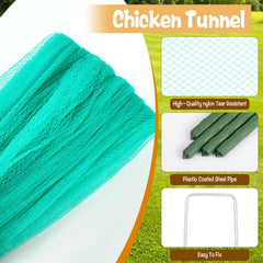 HFYZZ malla de nylon protege contra depredadores mientras permite buena visibilidad.