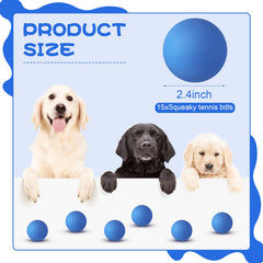 Bola Hiboom de rebote alto para perros, azul, perfecto para busca y captura.