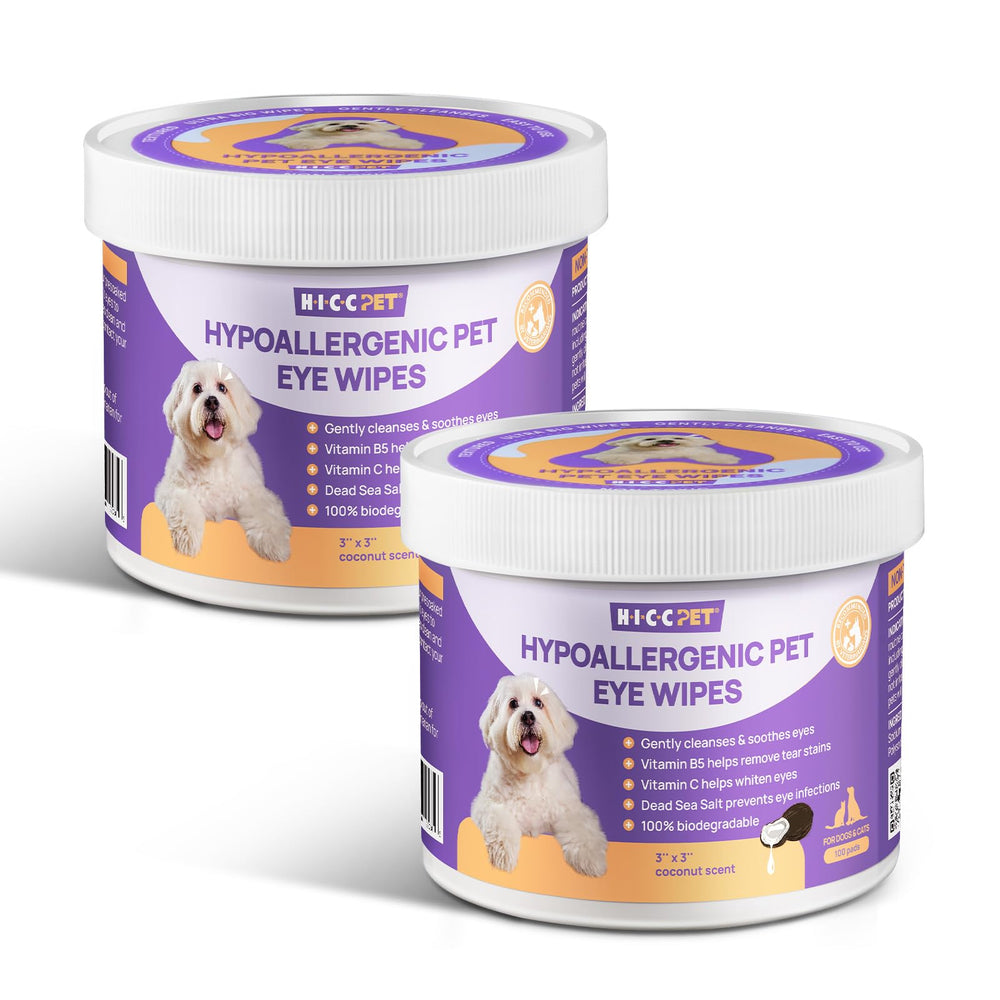 HICC PET Eyes Wipes: empaque de 200 unidades para limpieza ocular suave