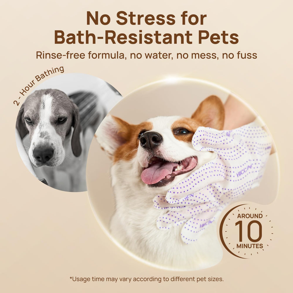 HICC PET Glove Wipes Pro uso sin aclarado para ahorro de tiempo.