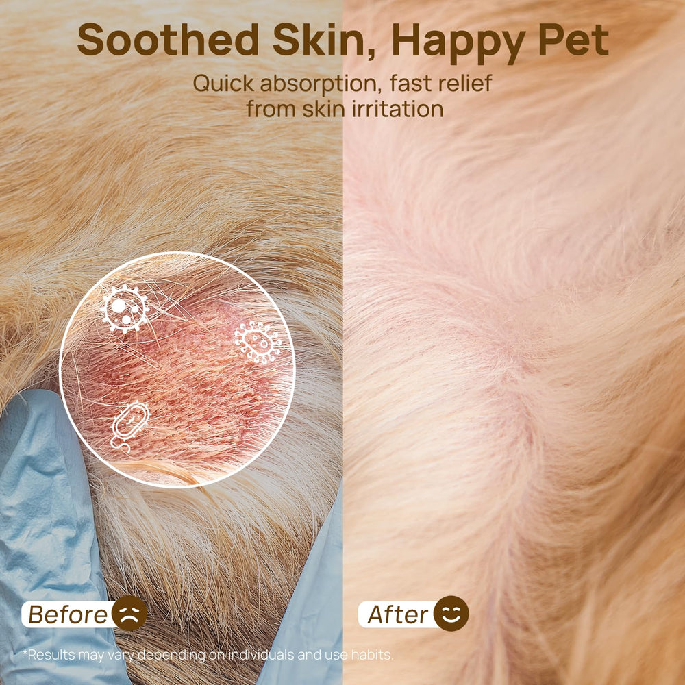 Miel de Manuka en HICC PET reparando la piel de la mascota.