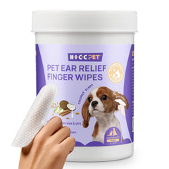 HICC PET toallitas dedo para orejas, limpieza suave de oídos para perros y gatos