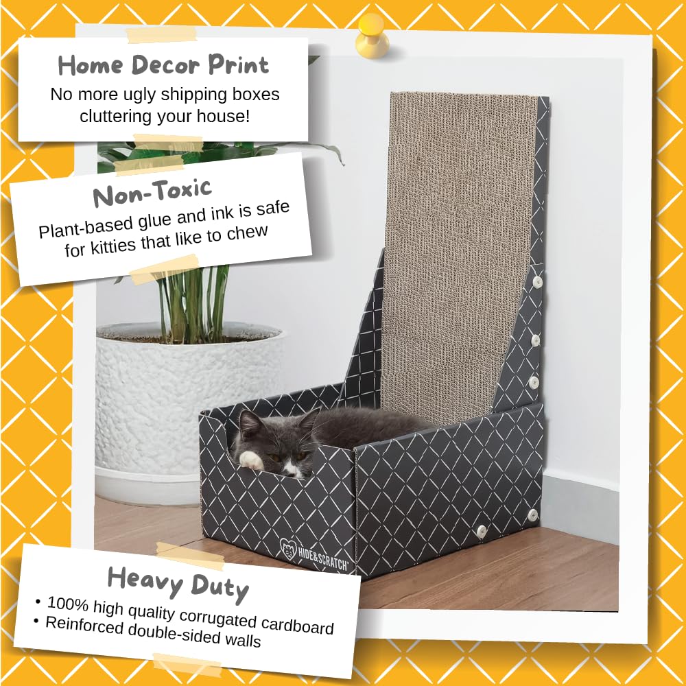 Hide & Scratch zona de juego y rascado, ideal para proteger muebles.