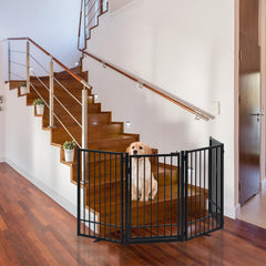 HIDOG puerta para perros en interiores ideal para pasillos y escaleras.
