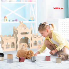 HIIMALEX accesorio de plástico seguro, garantiza juego calmado y seguro para conejos.