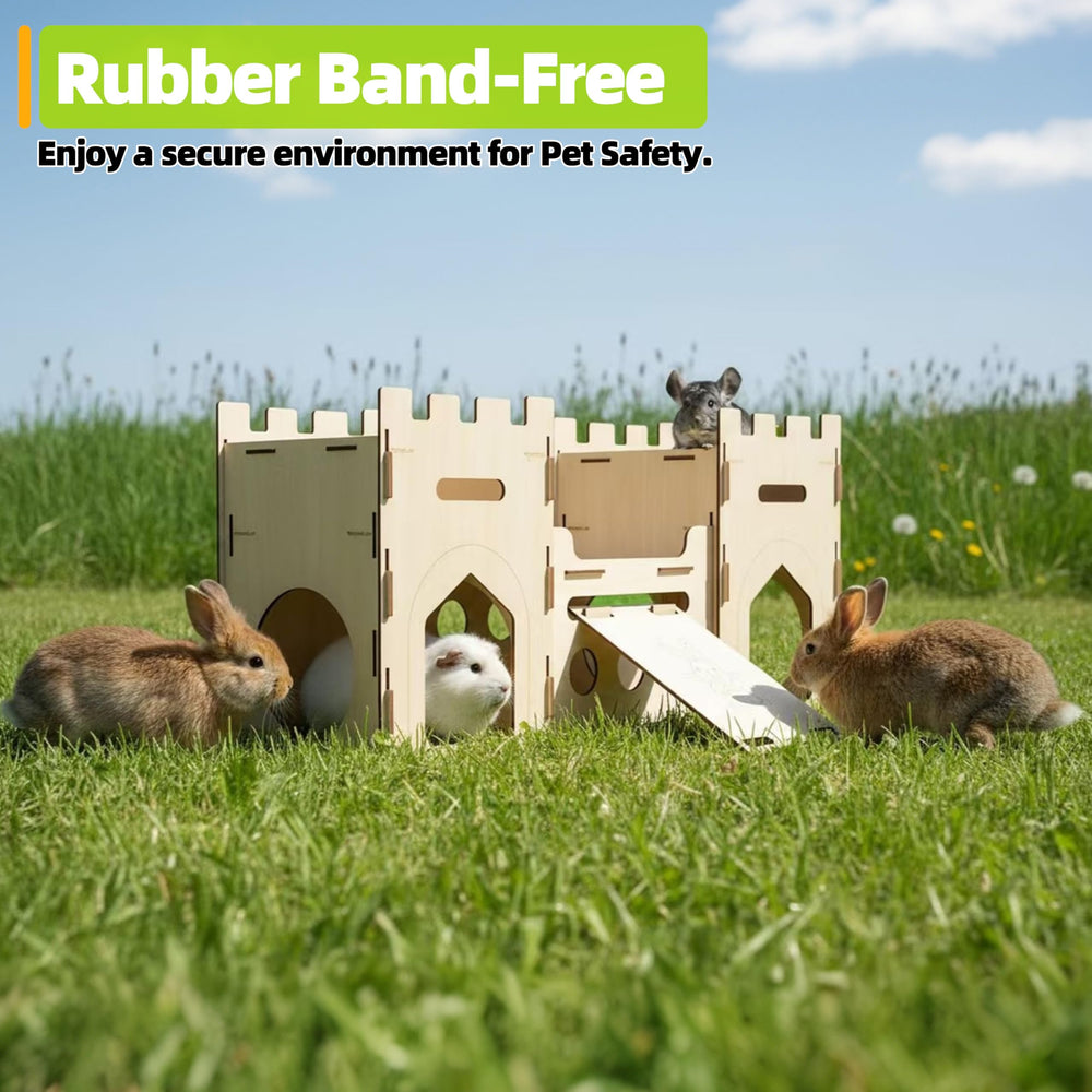 HIIMALEX Habitat perfecto para conejos, cobayas y chinchillas en espacios amplios.
