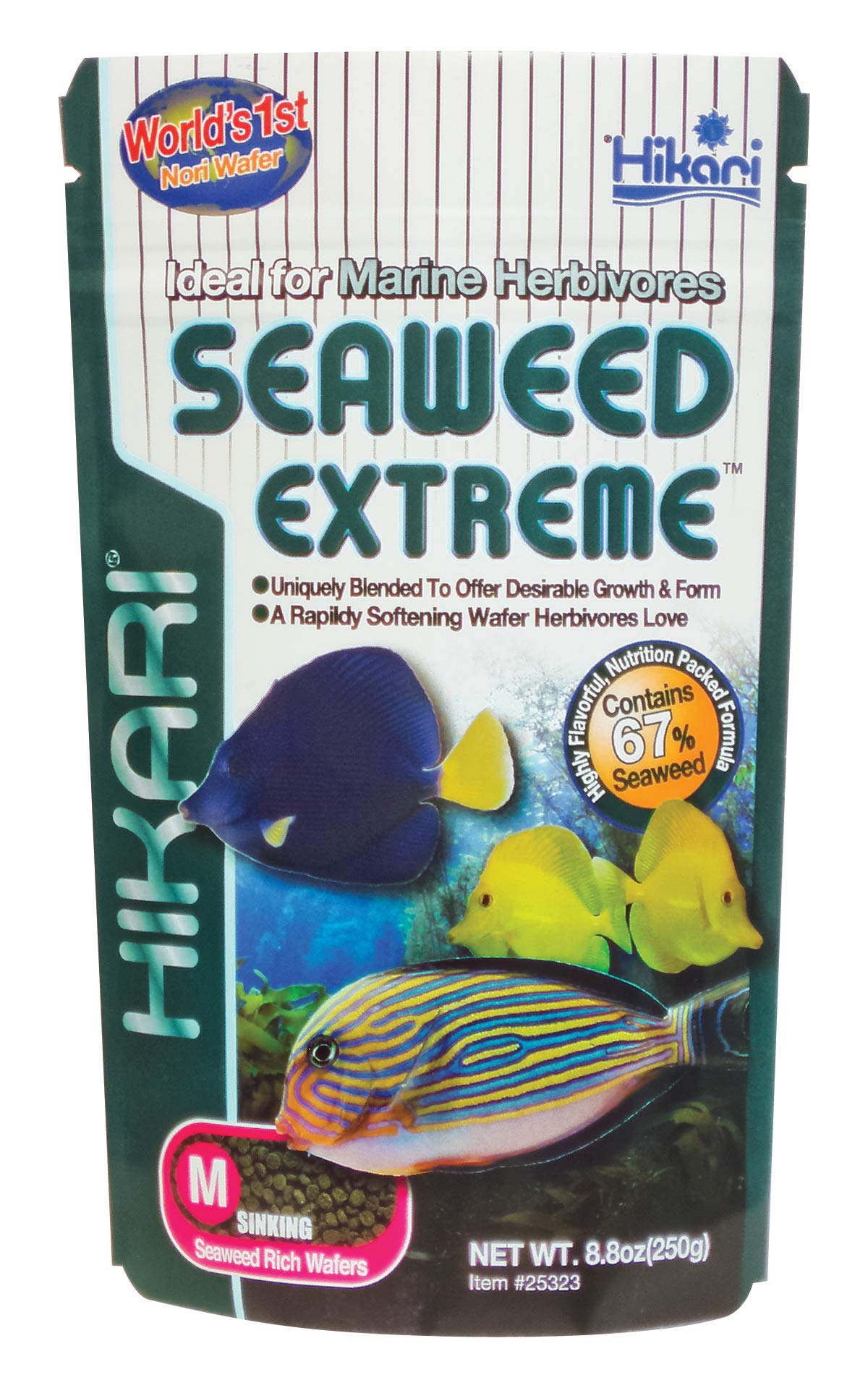Hikari Alga Marina Extrema: pellets aromáticos para peces herbívoros.